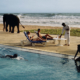 Steve McCurry, Tourists at a Resort, Bentota, Sri Lanka, 1995 Fuji Crystal Archive print, edition 3/10 (printed 2018), 40 x 60 in. Collection of the Tucson Museum of Art. Museum Purchase, funds provided by Robert and Sheryl Greenberg. 2018.35.2 Courtesy of the Artist. © Steve McCurry